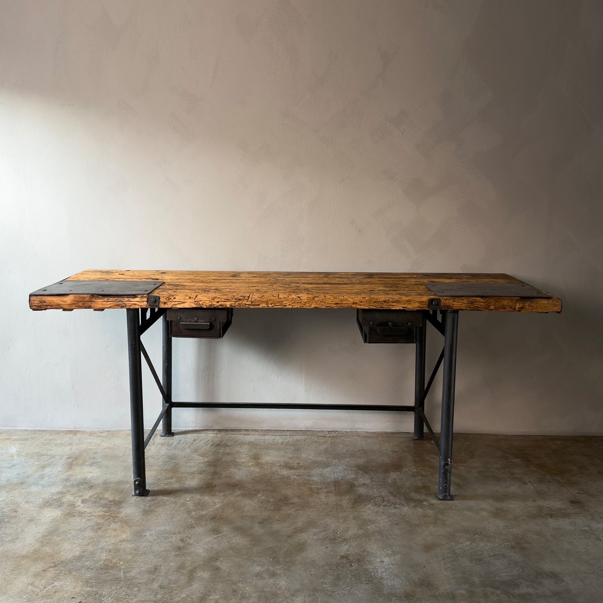 Metal and Wood Work Desk