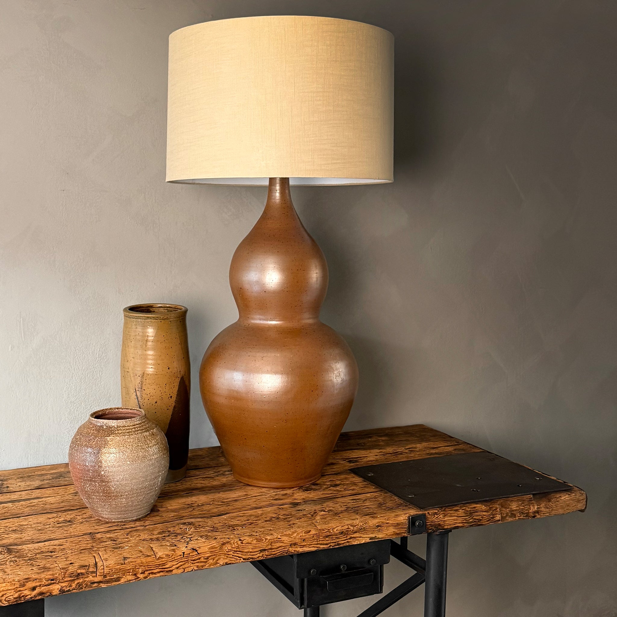 Metal and Wood Work Desk