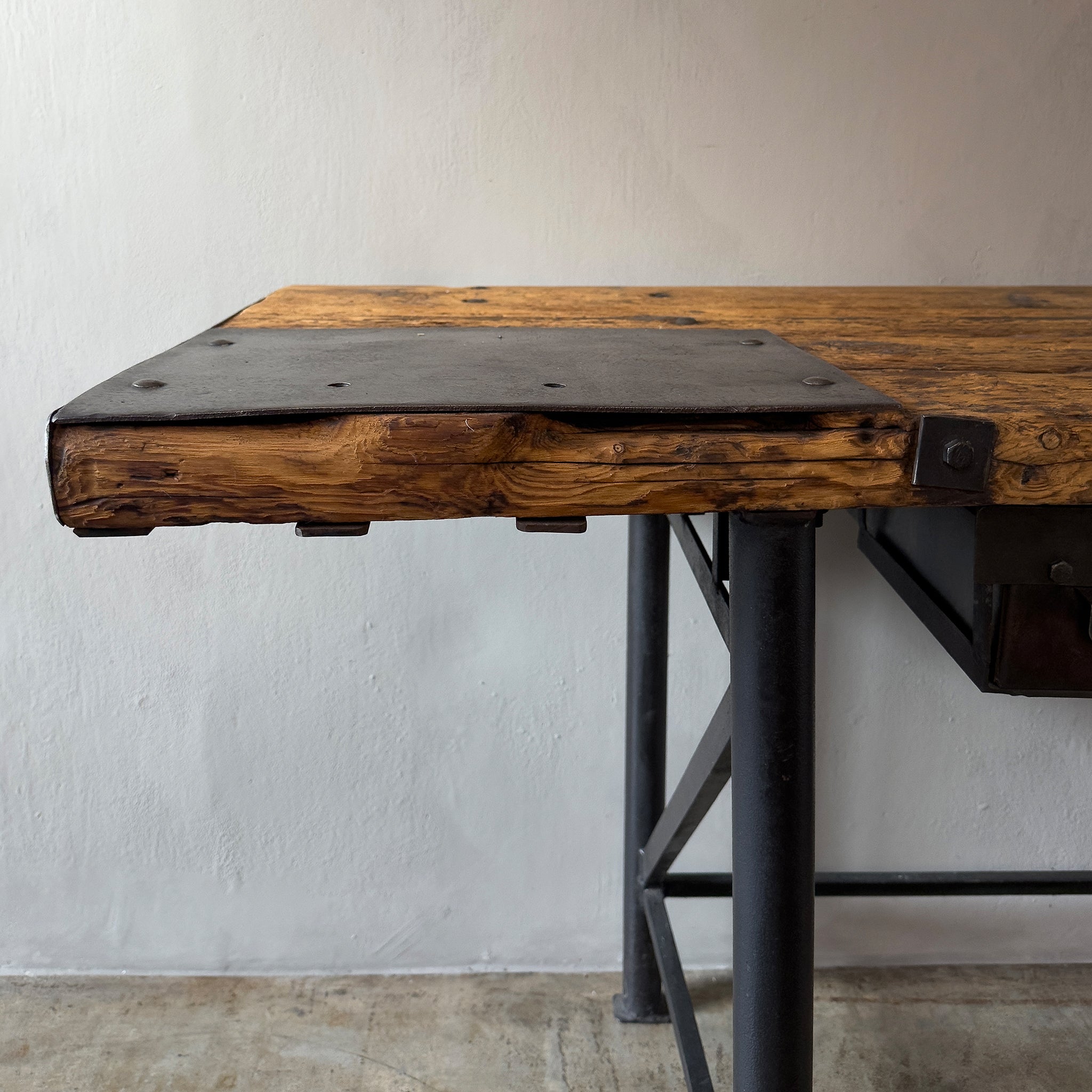Metal and Wood Work Desk