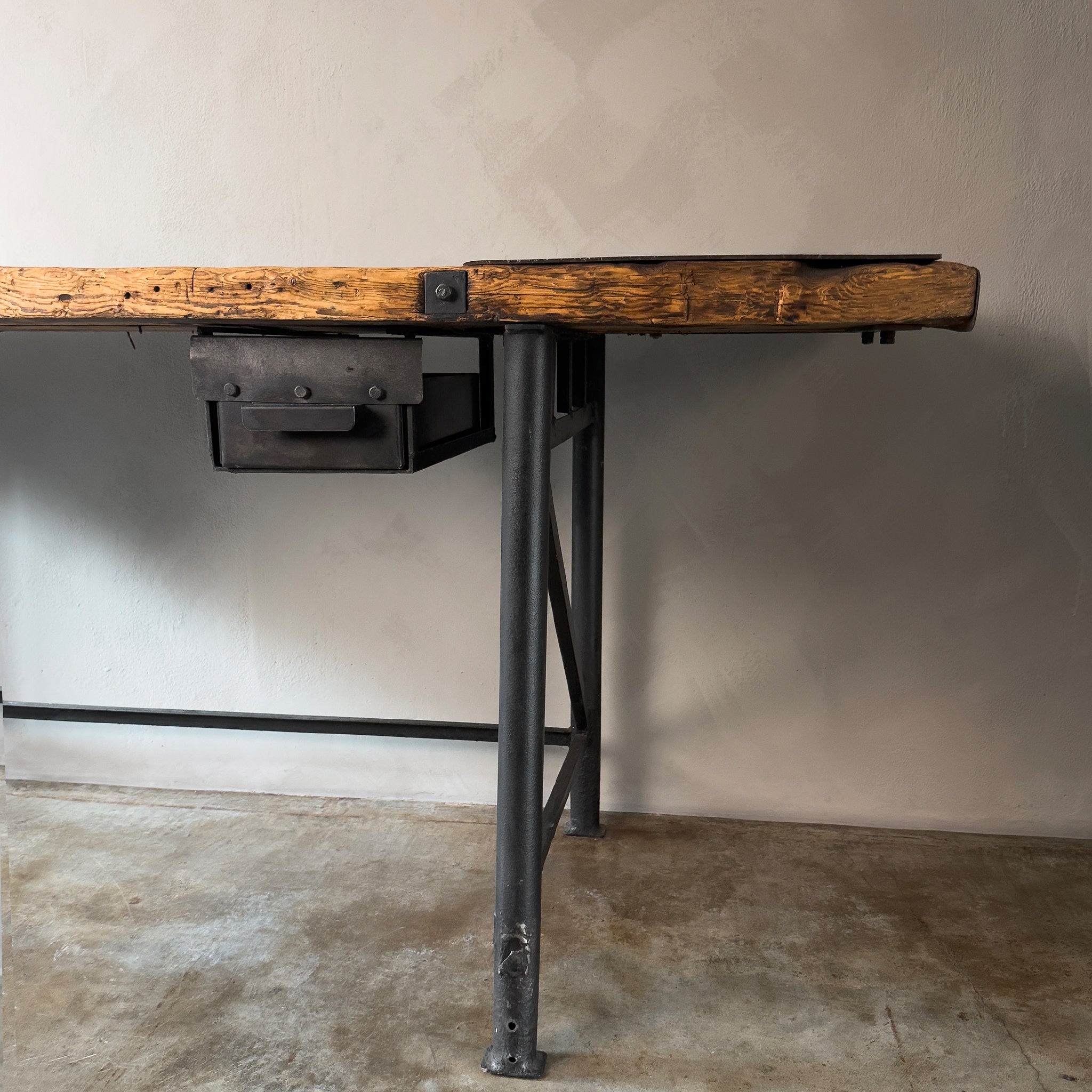 Metal and Wood Work Desk