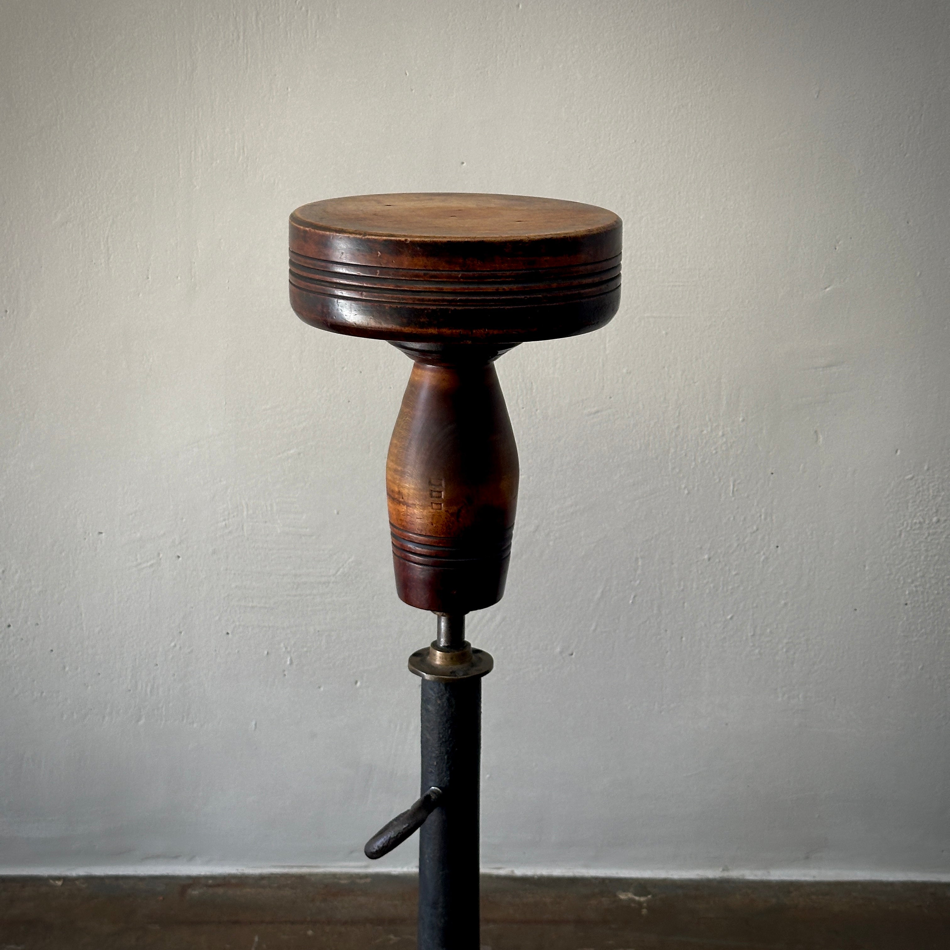 Wood & Cast Iron Table or Stool