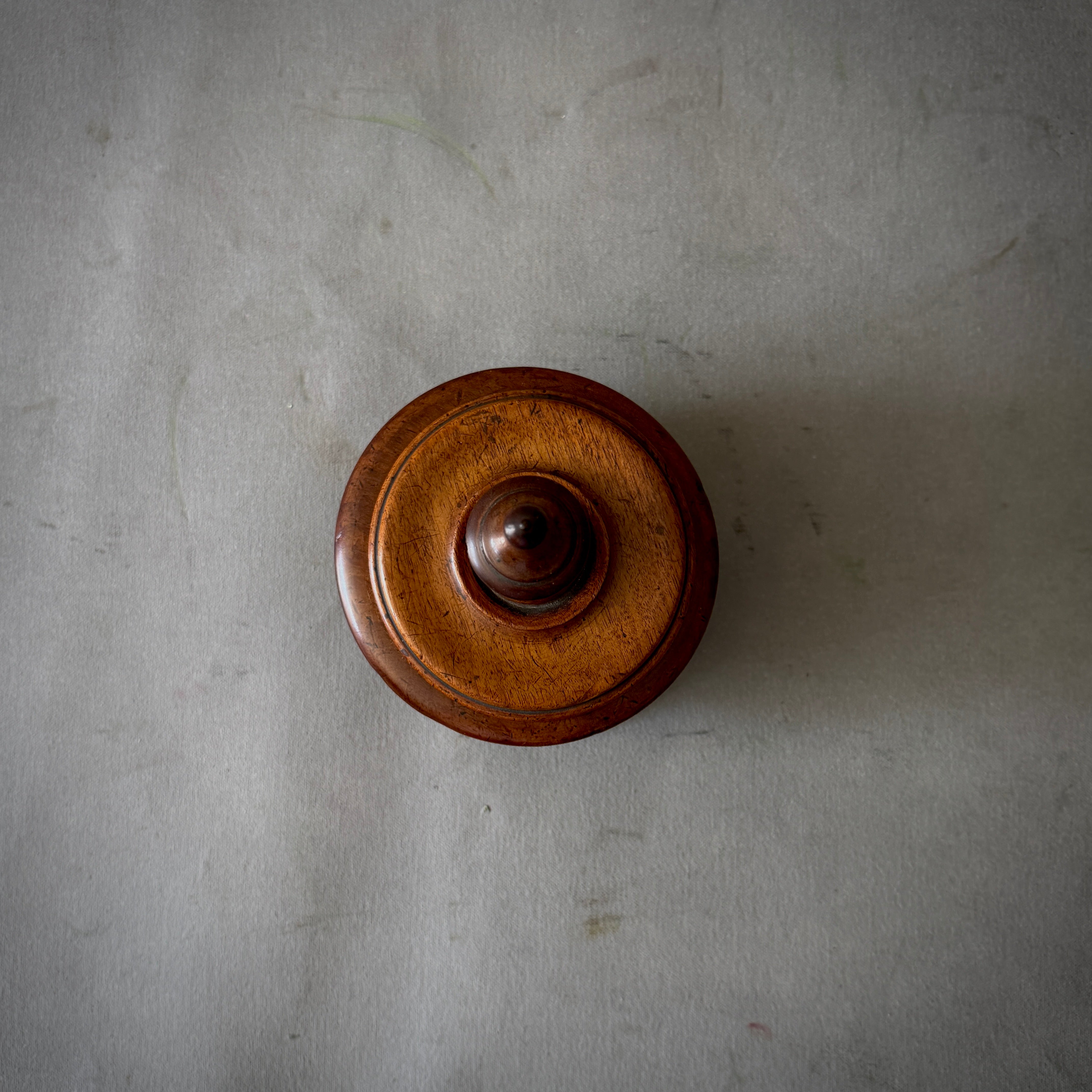 Turned Dutch Fruitwood Tobacco Jar