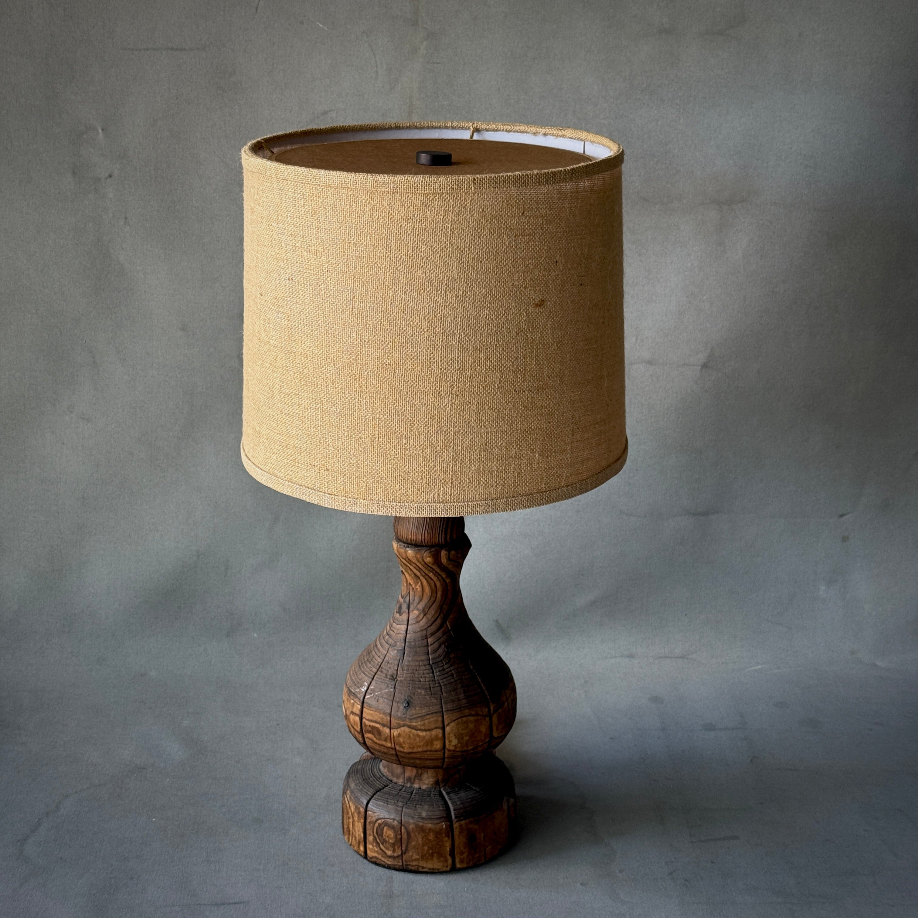 Large Wooden Lamp