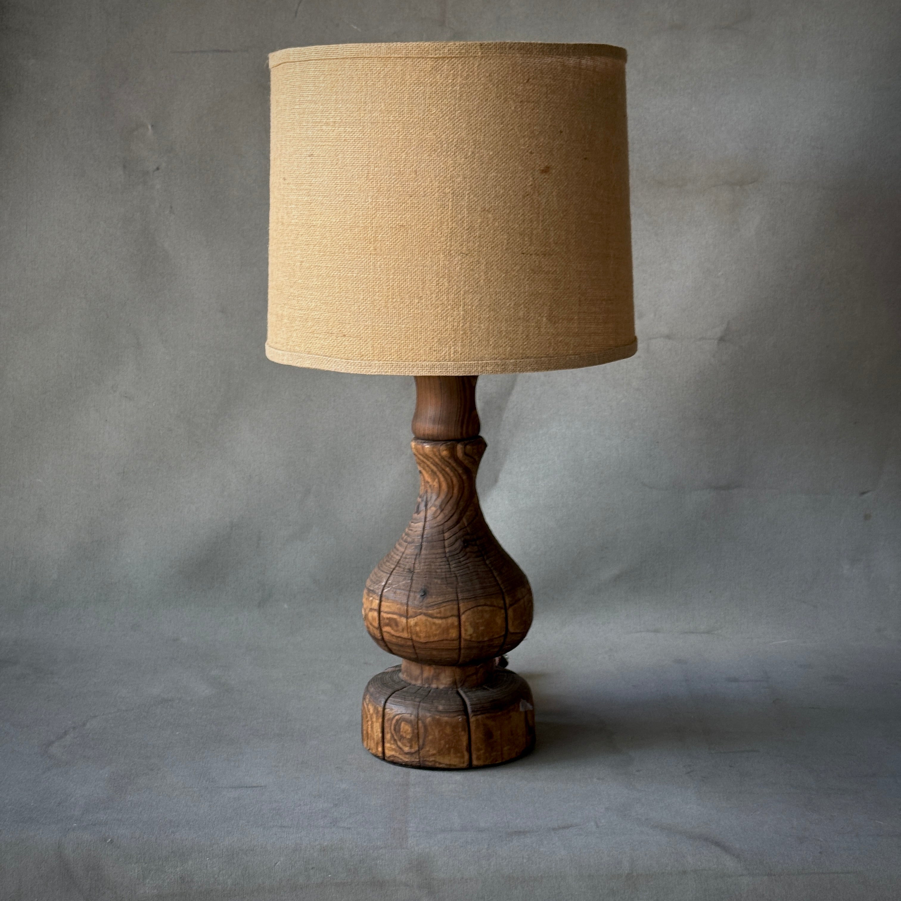 Large Wooden Lamp