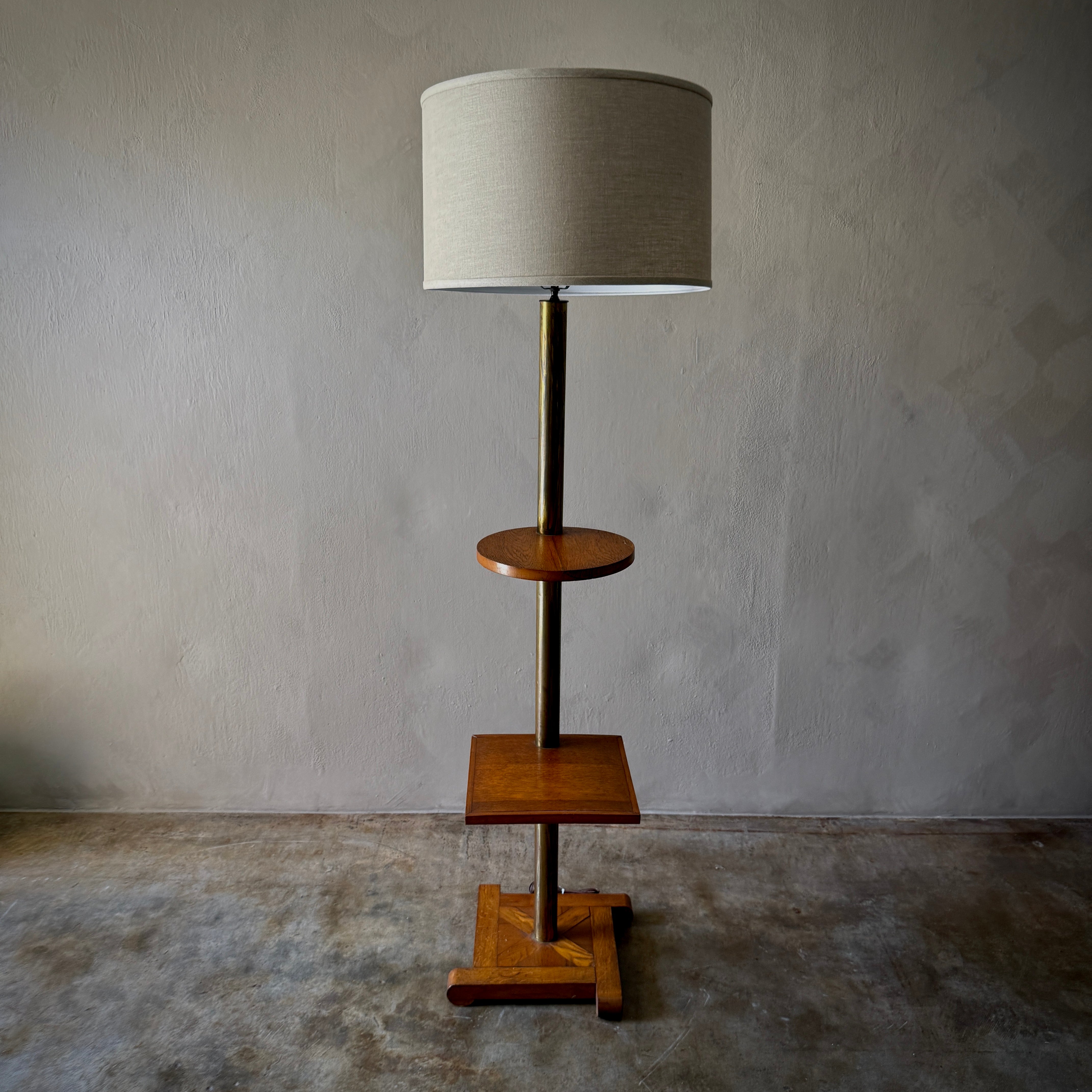 Oak Floor Lamp