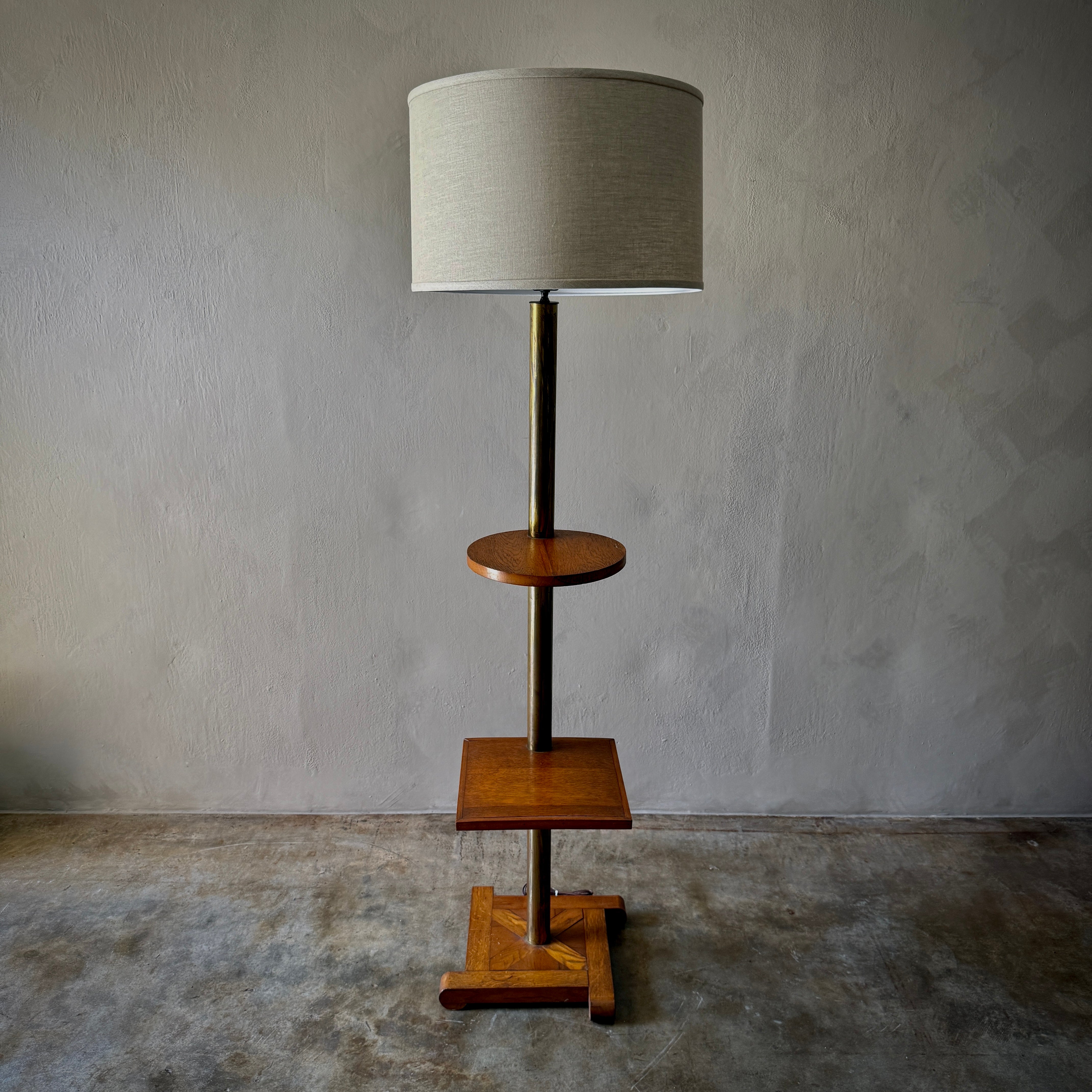 Oak Floor Lamp
