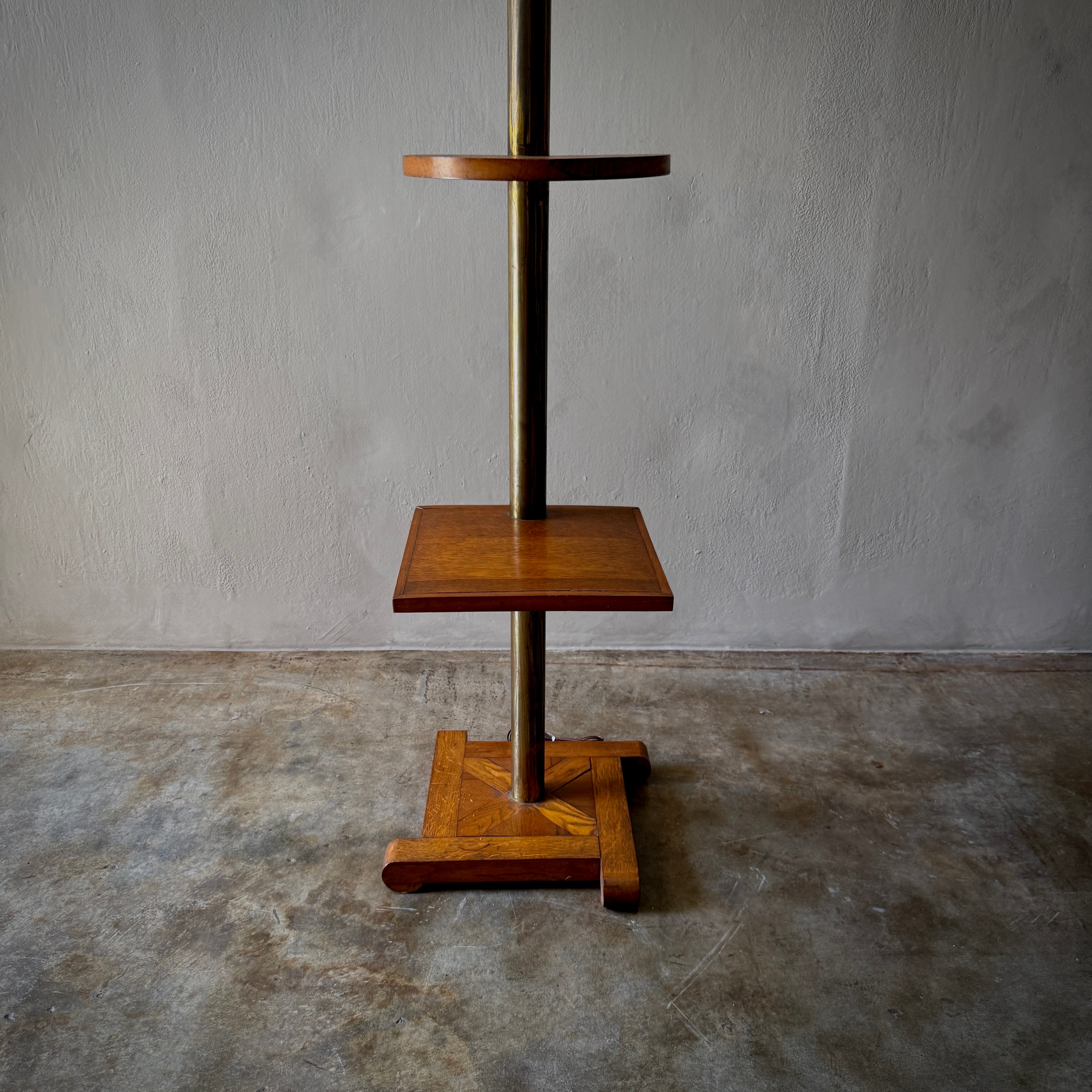 Oak Floor Lamp