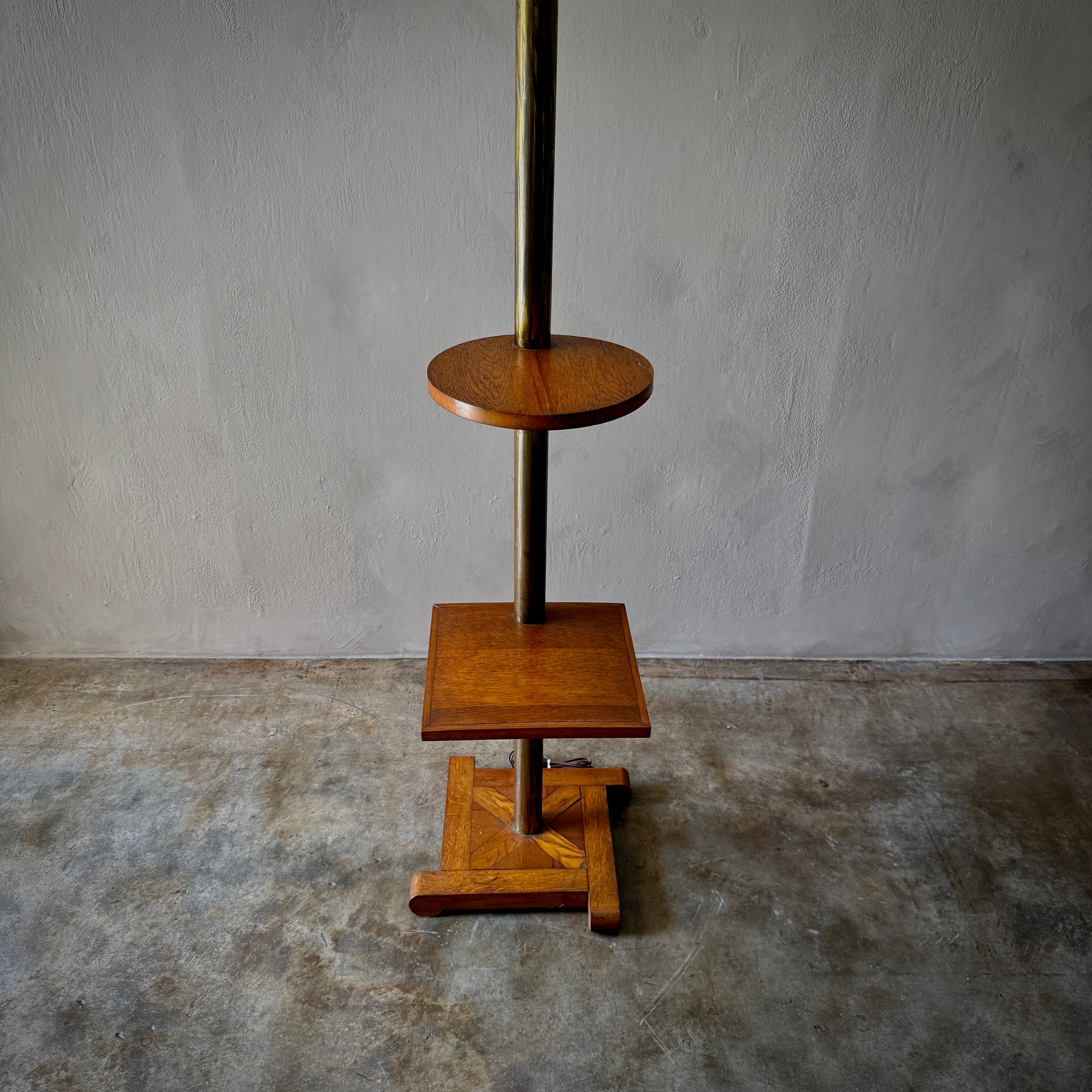 Oak Floor Lamp