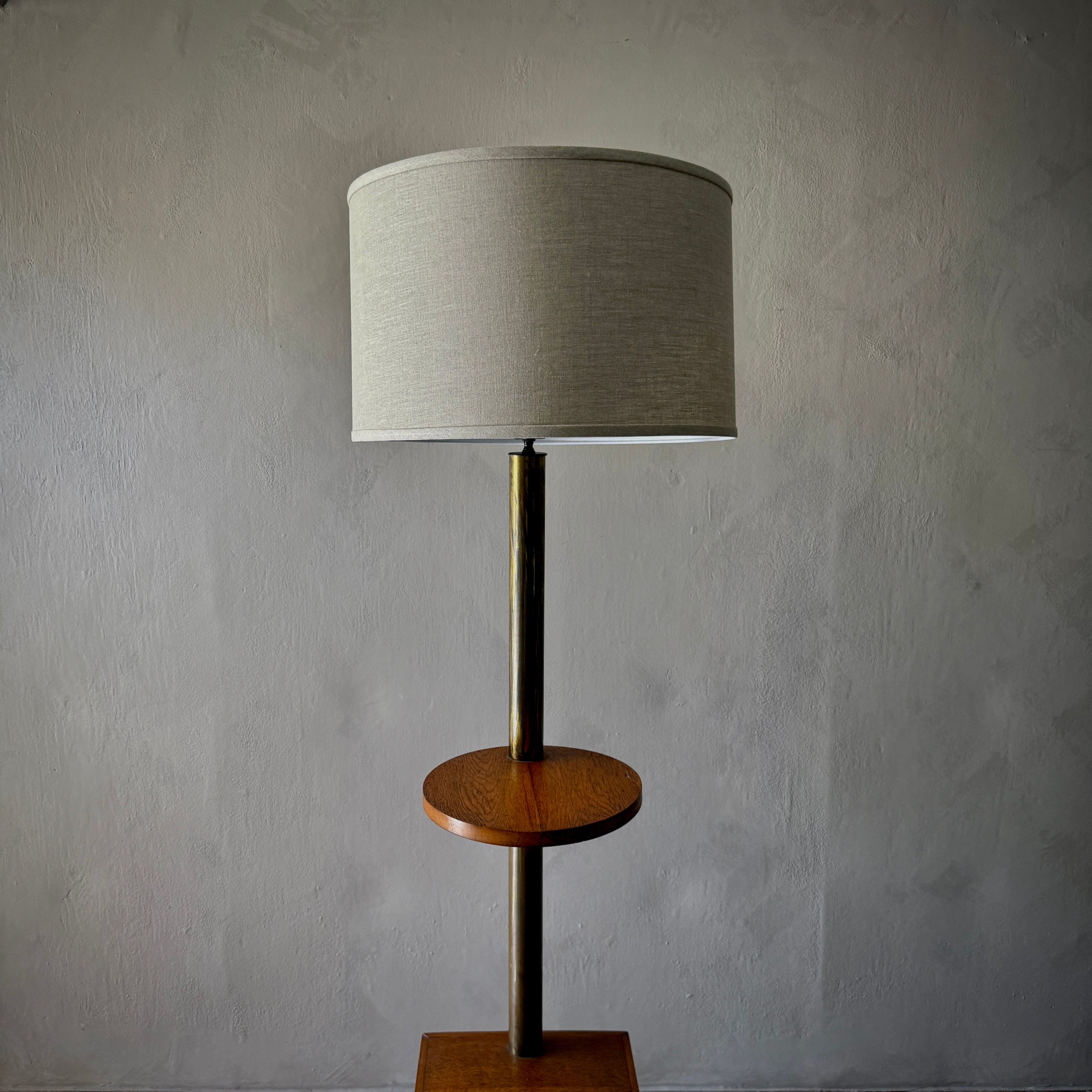 Oak Floor Lamp