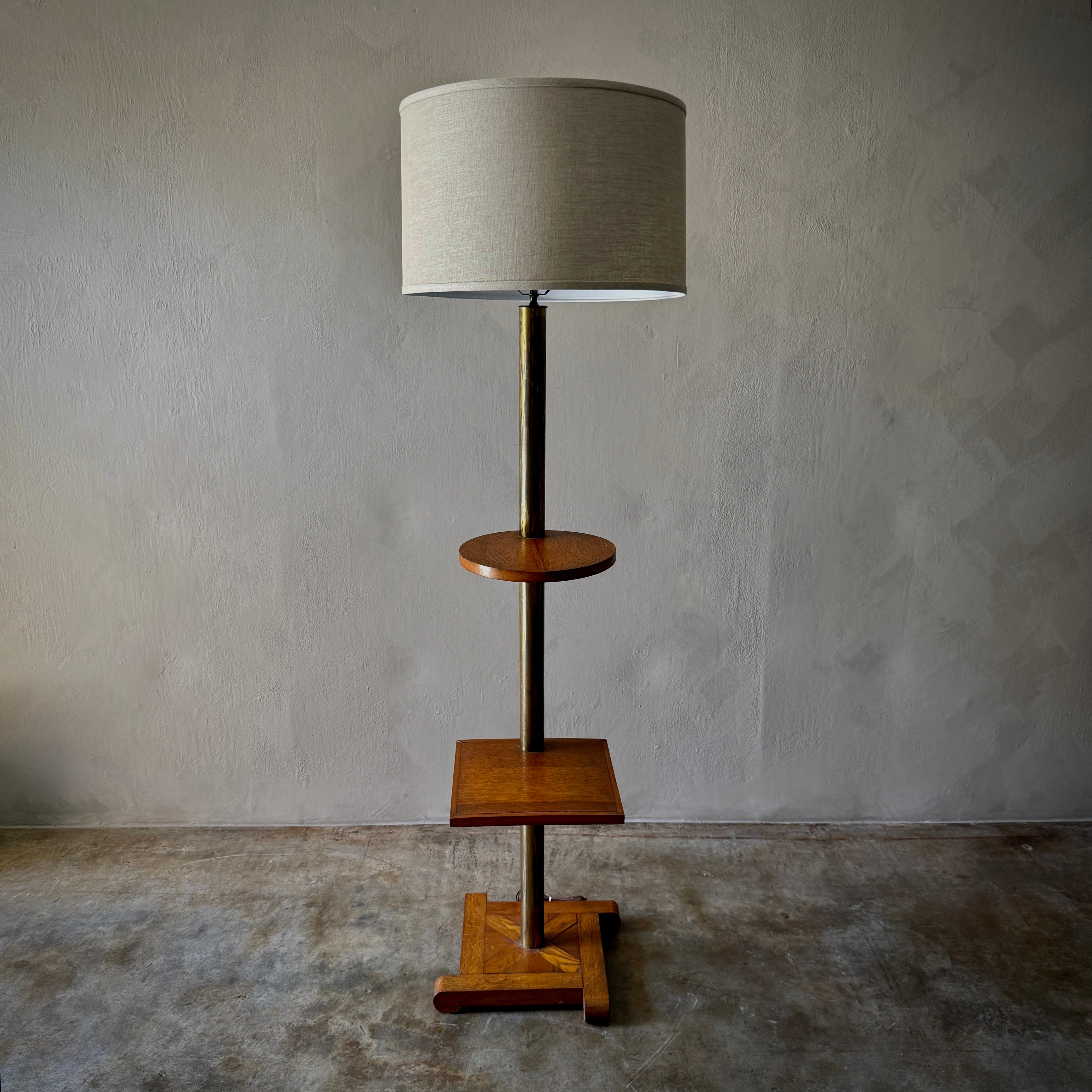 Oak Floor Lamp