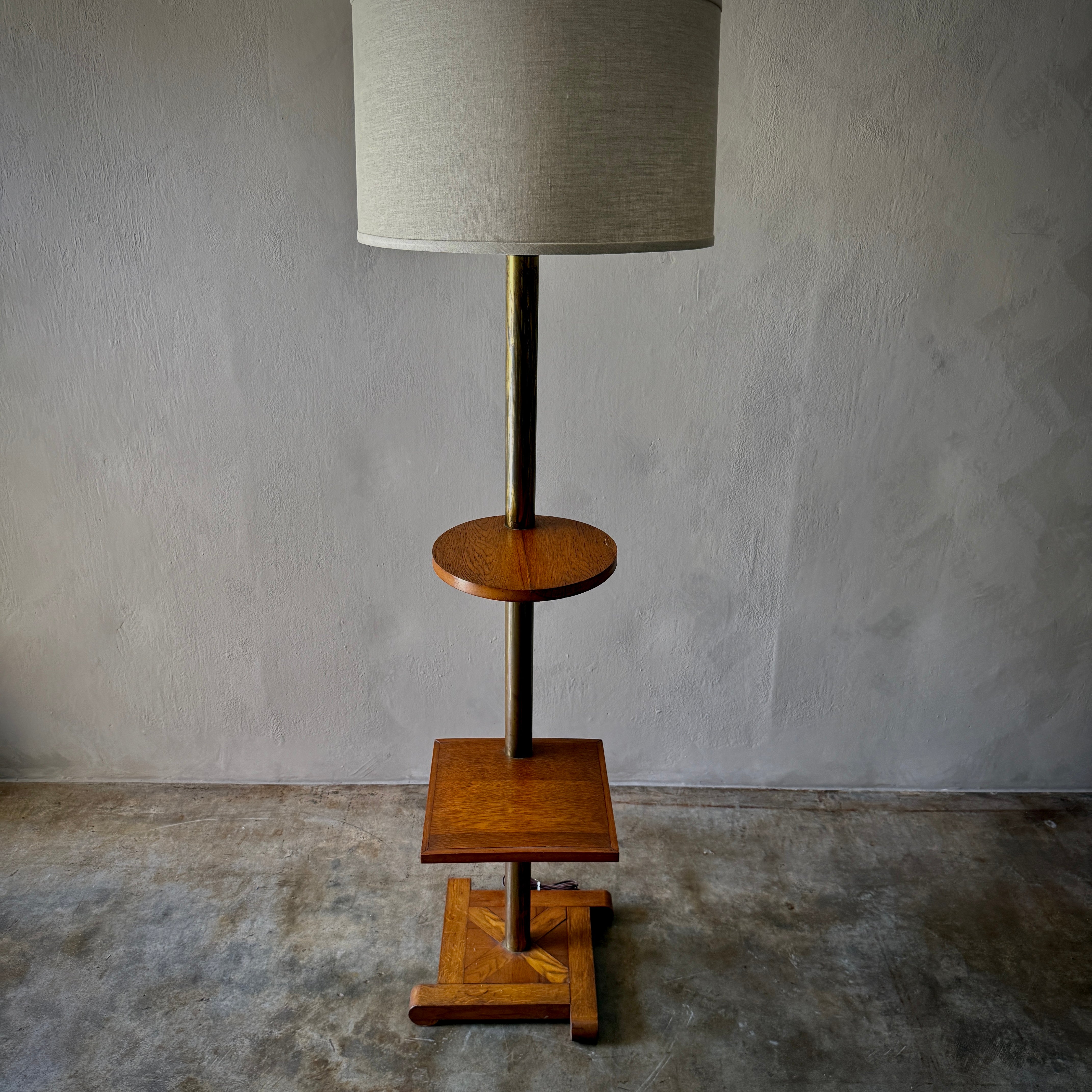 Oak Floor Lamp