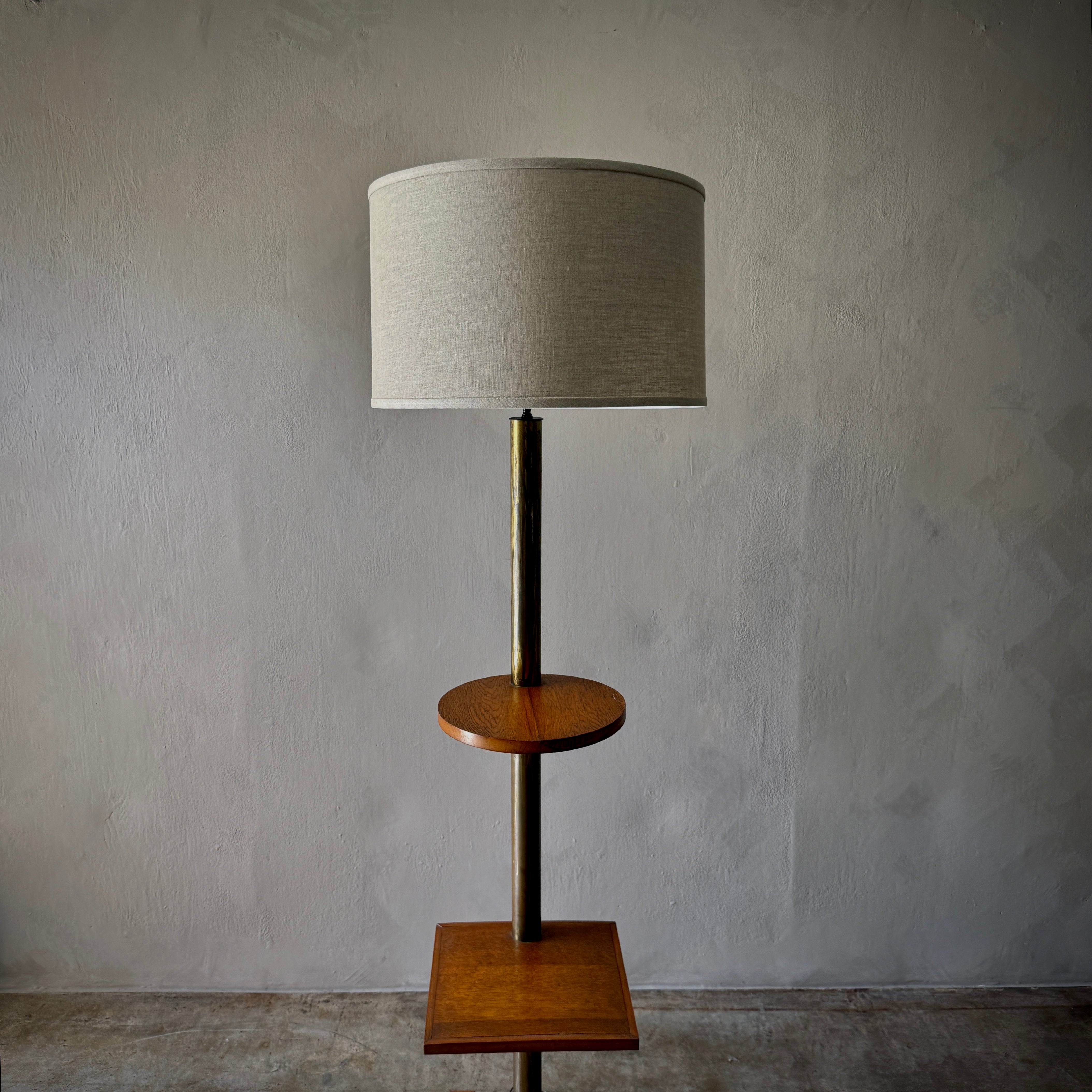 Oak Floor Lamp