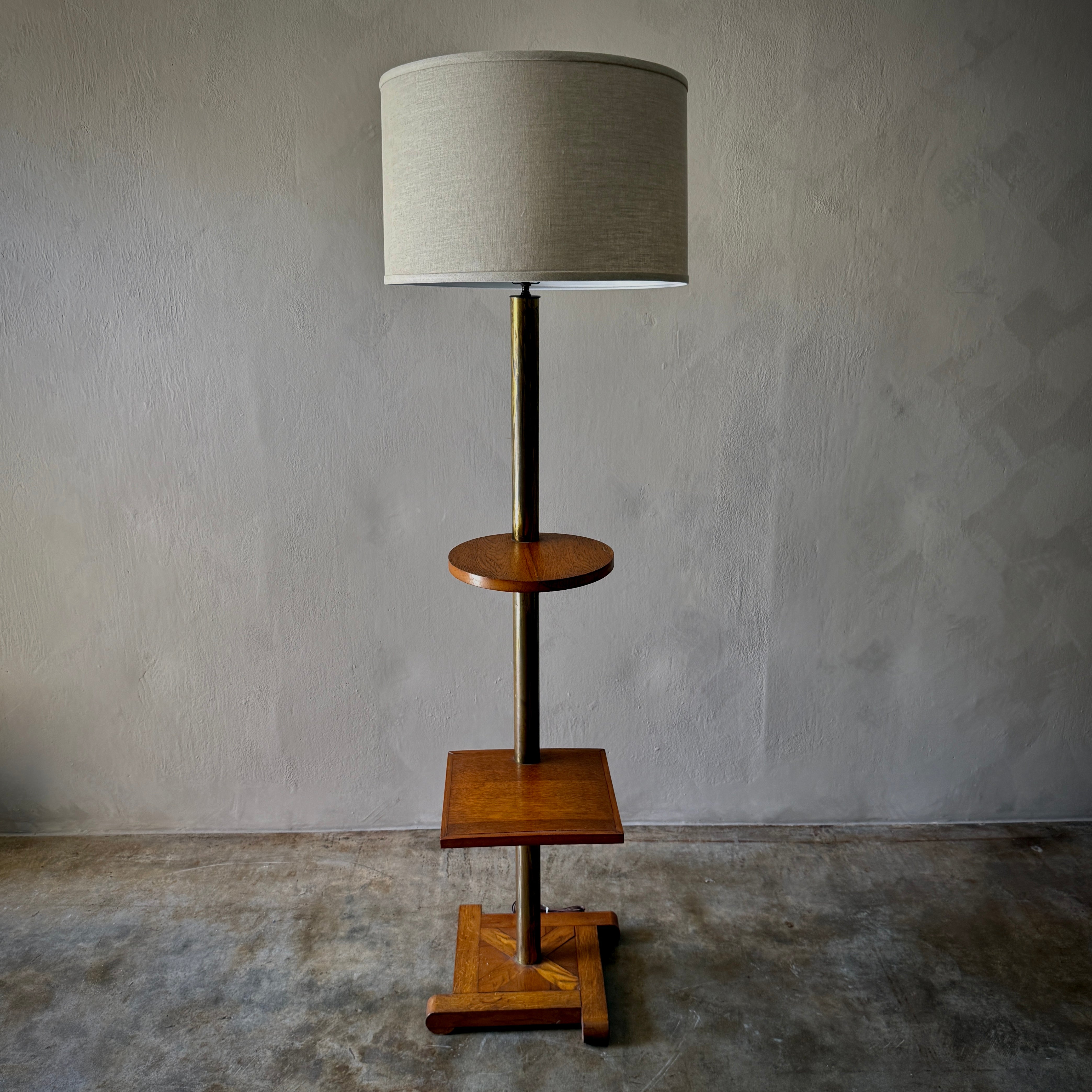 Oak Floor Lamp