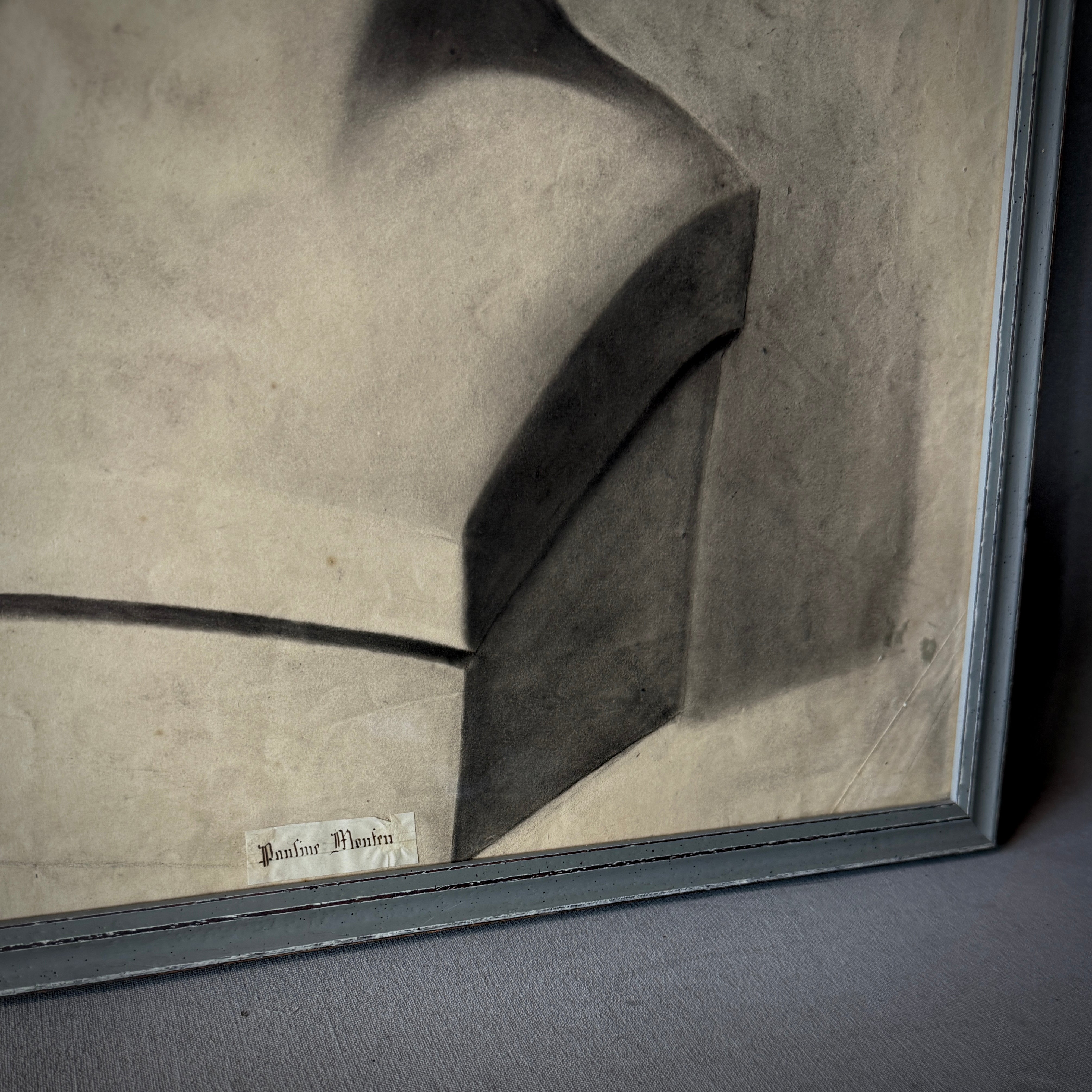 Charcoal Drawing of A Bust