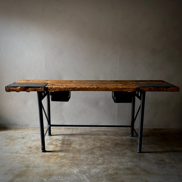 Metal and Wood Work Desk