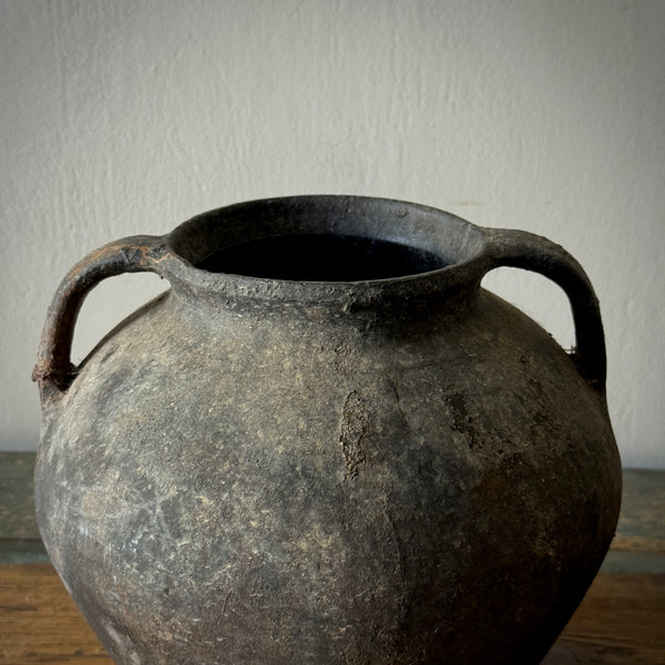 12 Black Terra Cotta Pots