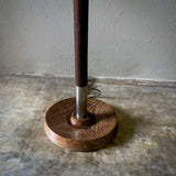 Wood & Brass Floor Lamp