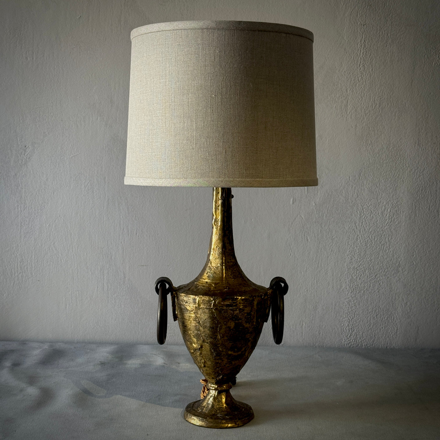 Brass and Iron Lamp