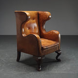 Leather Wingback Armchair