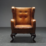 Leather Wingback Armchair