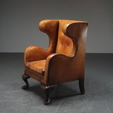 Leather Wingback Armchair