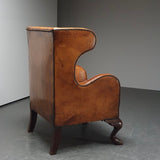 Leather Wingback Armchair