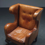 Leather Wingback Armchair