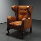 Leather Wingback Armchair