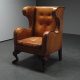 Leather Wingback Armchair