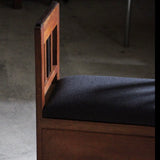 Upholstered Oak Bench