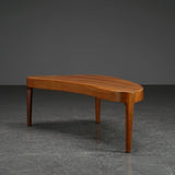 Danish Mid-Century Modern Elliptical Coffee Table