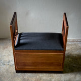 Upholstered Oak Bench