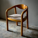 Set of Six Rainer Daumiller Pine Wood Arm Chairs