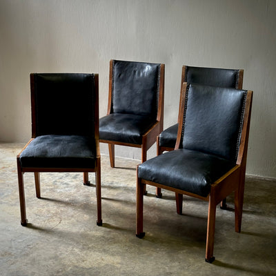 Set of Four Amsterdam School Dining Chairs