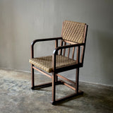 Armchair in Oak with Woven Rye Seat