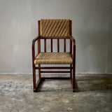 Armchair in Oak with Woven Rye Seat