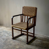 Armchair in Oak with Woven Rye Seat
