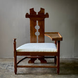 Sculptural Chair With Shelf