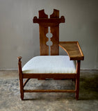 Sculptural Chair With Shelf