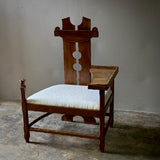 Sculptural Chair With Shelf