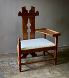 Sculptural Chair With Shelf