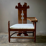 Sculptural Chair With Shelf