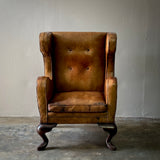 Leather Wingback Armchair
