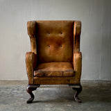 Leather Wingback Armchair