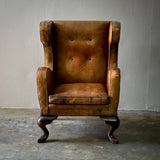 Leather Wingback Armchair