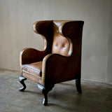 Leather Wingback Armchair