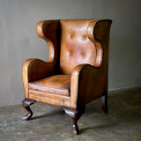 Leather Wingback Armchair