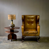 Leather Wingback Armchair