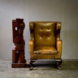 Leather Wingback Armchair