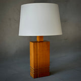 Swedish Mid-Century Wood Table Lamp